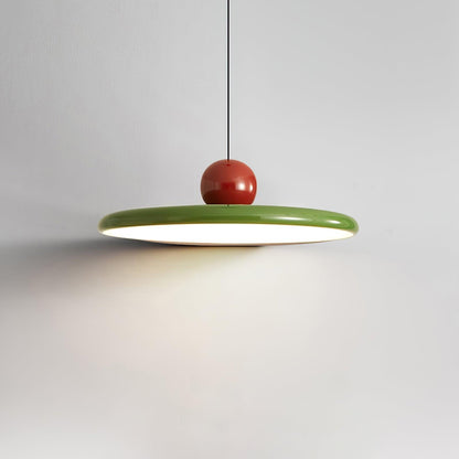 Ronde LED Hanglamp Lola – Minimalistisch Metaal & Acryl Disk Design – Dimbaar – Ø30/40/50cm – 3 Kleurtemperaturen – 150cm Verstelbare Kabel
