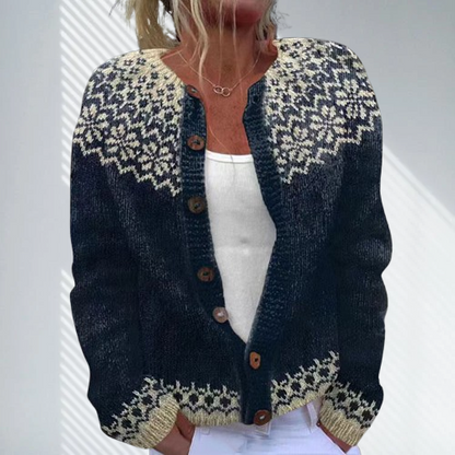 Dames Vest Gebreid Grof Gezellig Warm