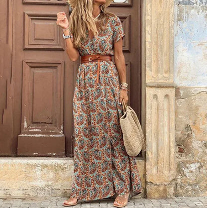 Boho Maxi Jurk Zomer Strandjurk Voor Vrouw - StudioMarella