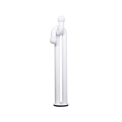 Moderne Staande Boogvorm Lamp met Twee Glazen Bollen – Decoratieve Dubbele Verlichting voor Woonkamer