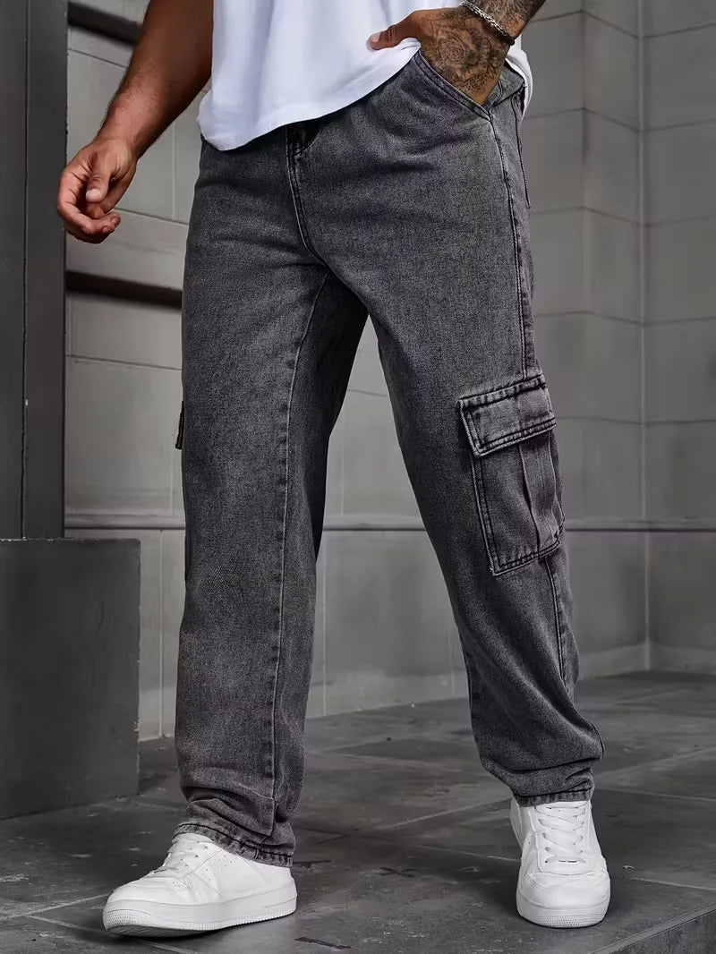 Herens Broek Cargo Losse Fit Met Veel Zaken - StudioMarella