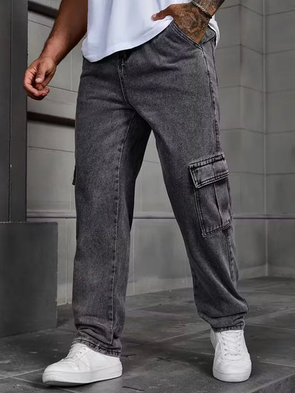 Herens Broek Cargo Losse Fit Met Veel Zaken - StudioMarella