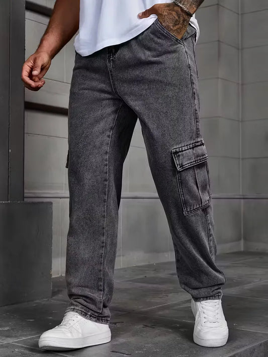 Herens Broek Cargo Losse Fit Met Veel Zaken - StudioMarella