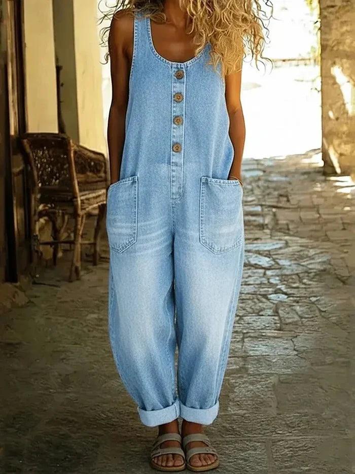 Jumpsuit Vintage Stijl met Elegante Pasvorm - StudioMarella