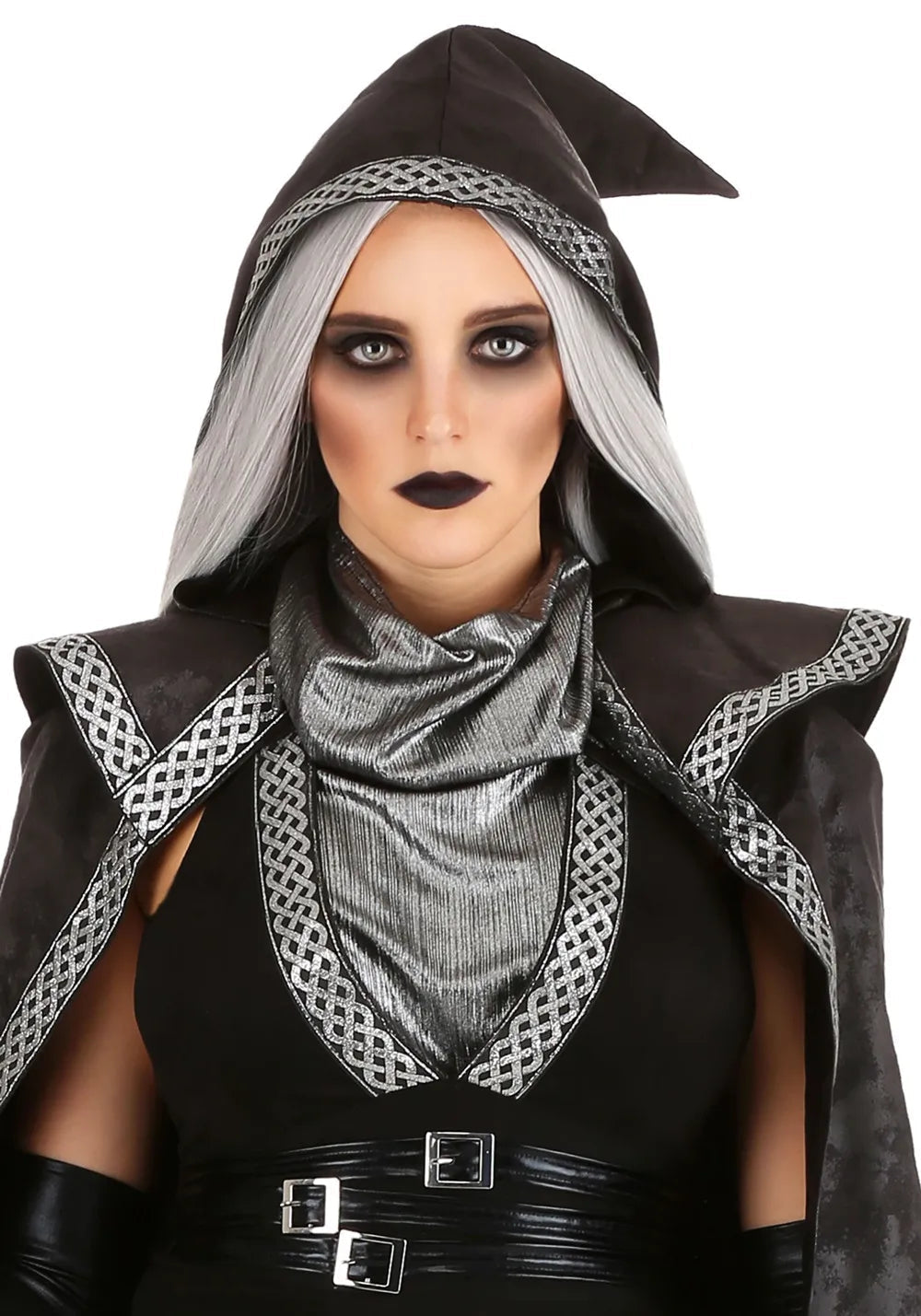 Gothic Jurk met Kostuummouwen Lange Maxi Model
