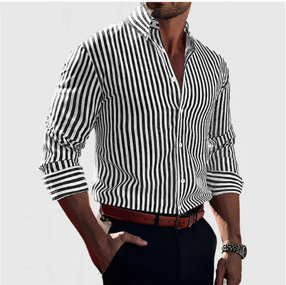 Lorenzo | Elegant Gestreept Heren Overhemd met Tailored Fit 1