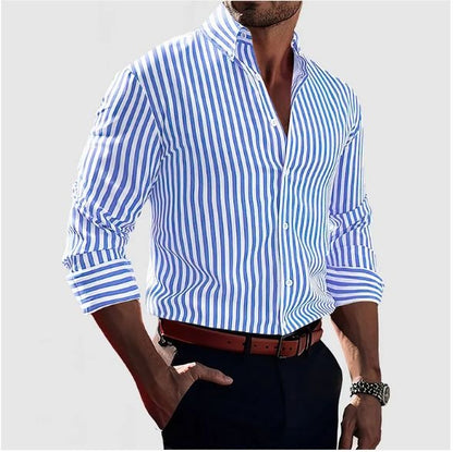 Lorenzo | Elegant Gestreept Heren Overhemd met Tailored Fit 3