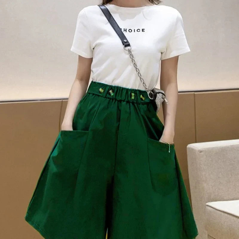 Hoge Taille Shorts Zomer Trendy Combineren