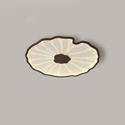 LED plafondlamp houtlook walnoot acryl metaal plafondlamp lage plafonds woonkamer slaapkamer designlamp