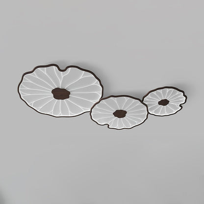 LED plafondlamp houtlook walnoot acryl metaal plafondlamp lage plafonds woonkamer slaapkamer designlamp
