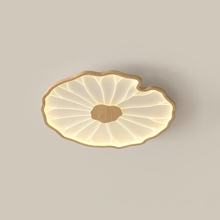 LED plafondlamp houtlook walnoot acryl metaal plafondlamp lage plafonds woonkamer slaapkamer designlamp