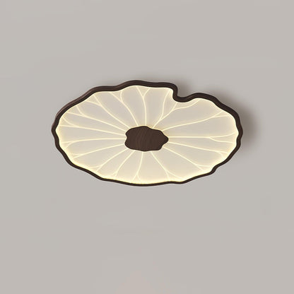 LED plafondlamp houtlook walnoot acryl metaal plafondlamp lage plafonds woonkamer slaapkamer designlamp