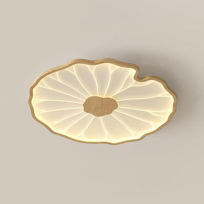 LED plafondlamp houtlook walnoot acryl metaal plafondlamp lage plafonds woonkamer slaapkamer designlamp