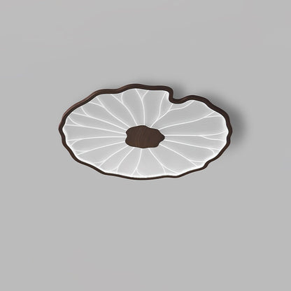LED plafondlamp houtlook walnoot acryl metaal plafondlamp lage plafonds woonkamer slaapkamer designlamp