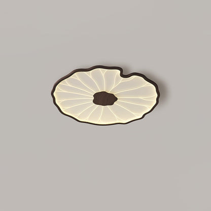 LED plafondlamp houtlook walnoot acryl metaal plafondlamp lage plafonds woonkamer slaapkamer designlamp