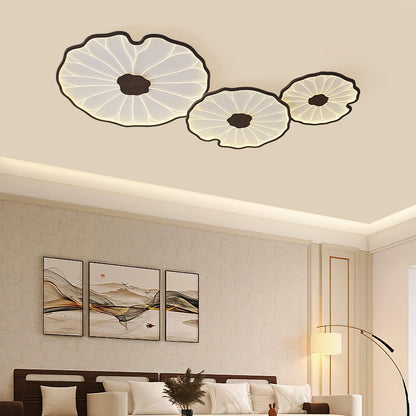 LED plafondlamp houtlook walnoot acryl metaal plafondlamp lage plafonds woonkamer slaapkamer designlamp