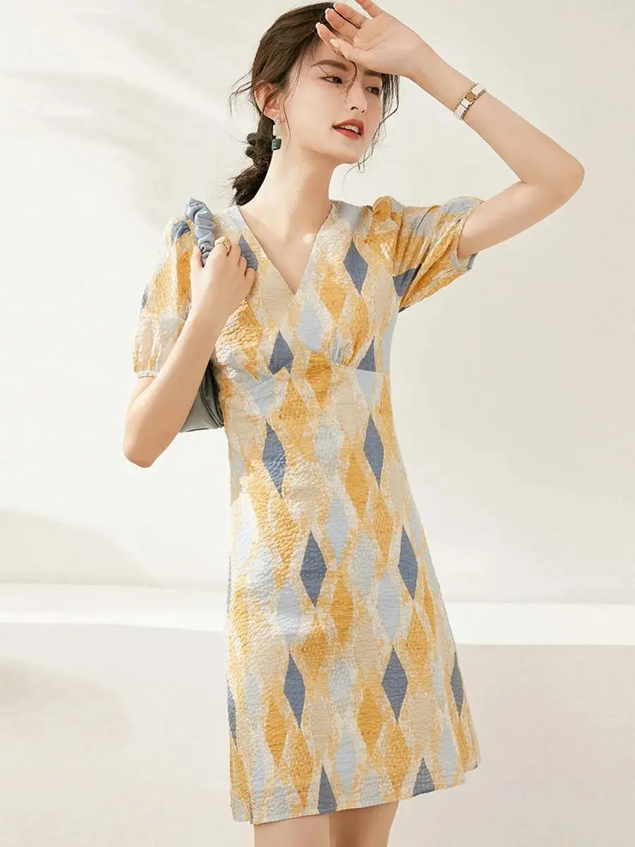 Zomerjurk Vrouw Louis Yao Luchtig en Elegant