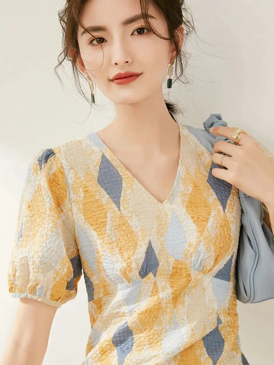 Zomerjurk Vrouw Louis Yao Luchtig en Elegant