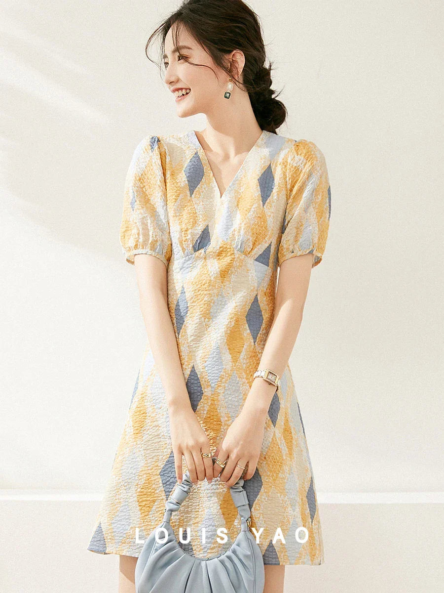 Zomerjurk Vrouw Louis Yao Luchtig en Elegant