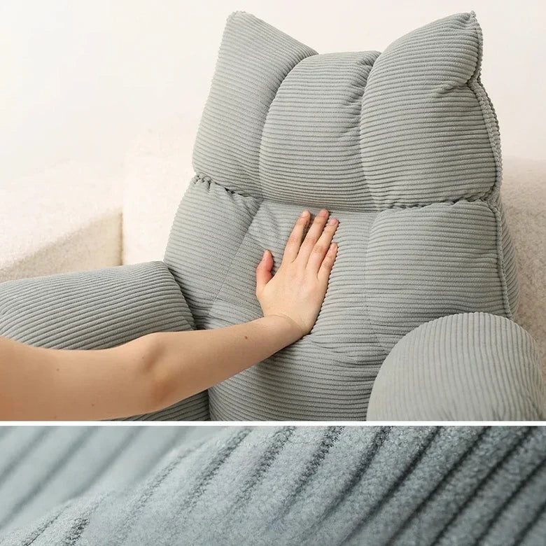 Lounge Comfort | Bed Pillow with Arm Support & Memory Foam | Ideal for Reading and Gaming