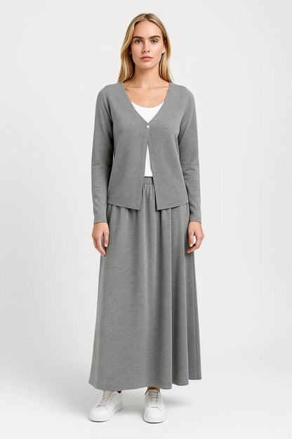 Vrouwelijke Loungewear Set met Maxi Rok en Vest Comfortabel - StudioMarella