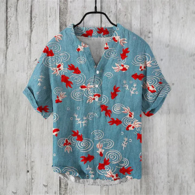 Katten Overhemd Mannen Met Leuke Print - StudioMarella