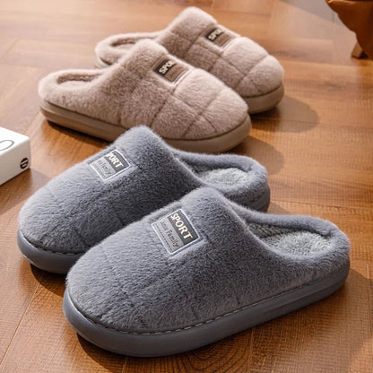 Warmte Pluche Pantoffels voor Mannen Comfortabel