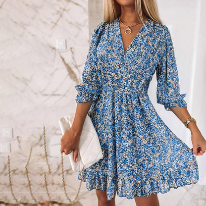 Luchtig en Elegant Midi Zomerkleed voor Dames - Jannine