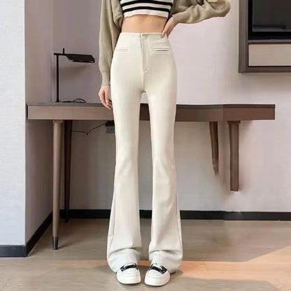 Zomer Broek High Waist Mode Elegante Stijl