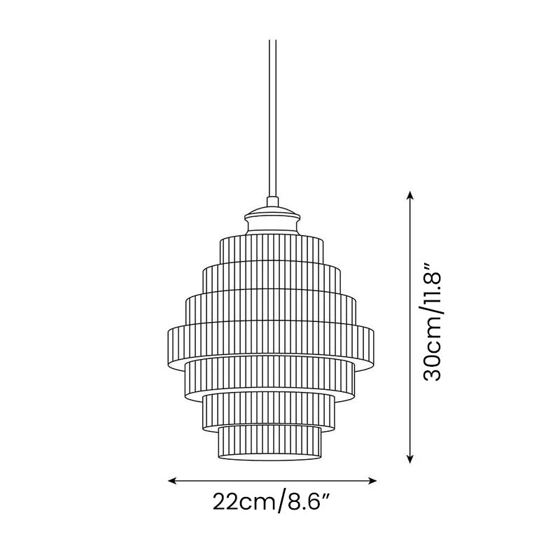 Messingkleurige Hanglamp met Flessendesign – Glazen Kap in Retro Stijl – Ø22cm – E27-Fitting