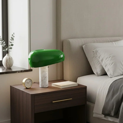 Design Tafellamp met Marmeren Voet – Warm Licht voor Woonkamer & Slaapkamer