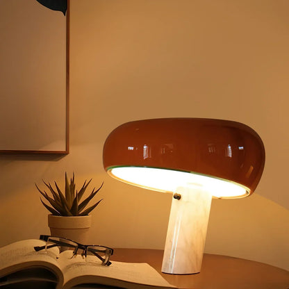 Design Tafellamp met Marmeren Voet – Warm Licht voor Woonkamer & Slaapkamer