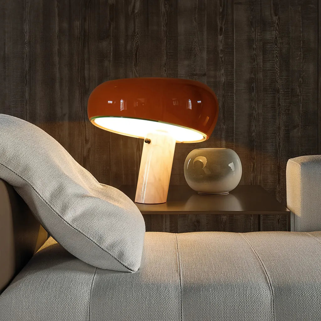 Design Tafellamp met Marmeren Voet – Warm Licht voor Woonkamer & Slaapkamer