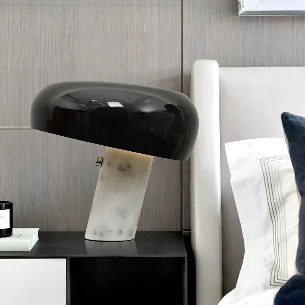 Design Tafellamp met Marmeren Voet – Warm Licht voor Woonkamer & Slaapkamer