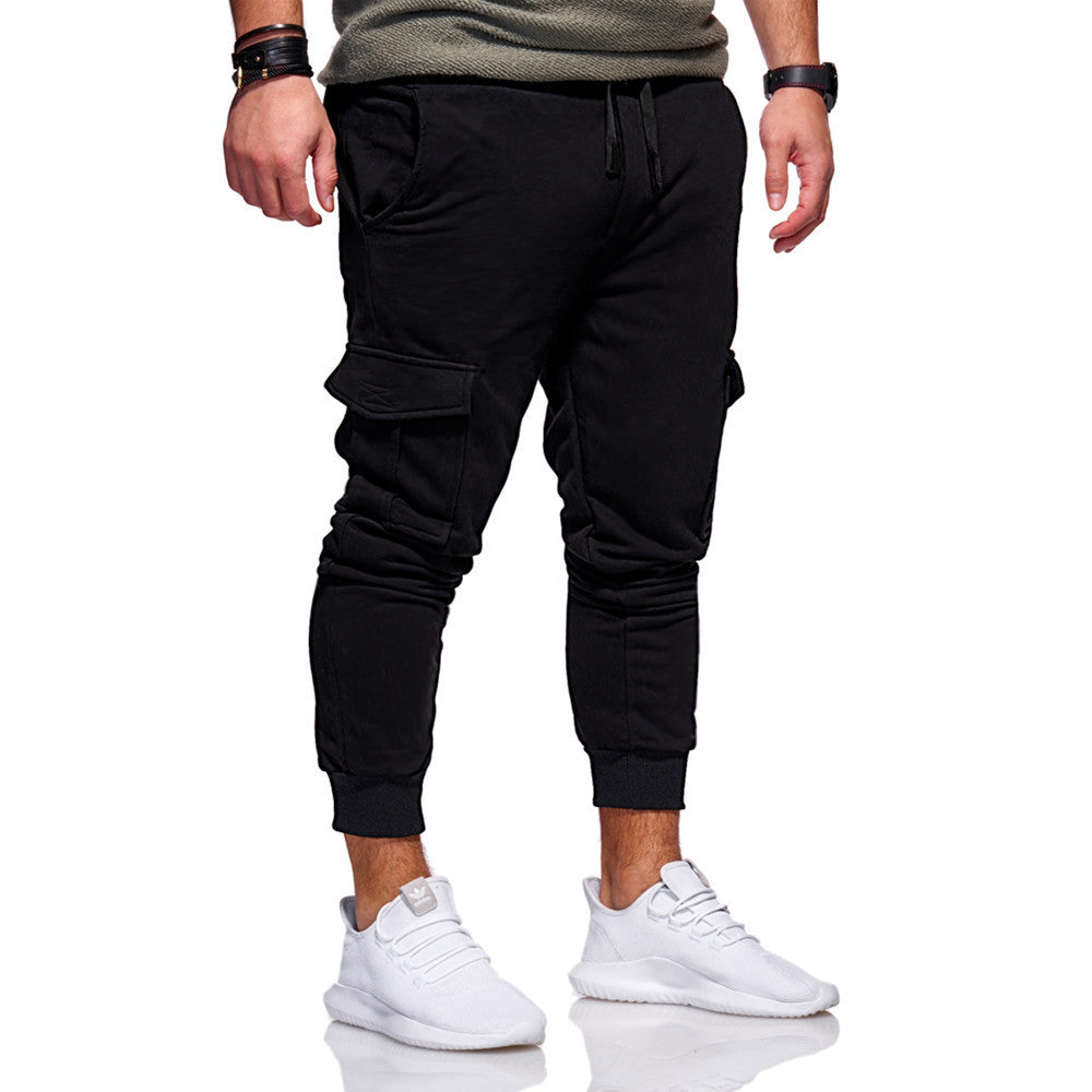 Joggingbroek Cargo Heren Zwart Comfortabel
