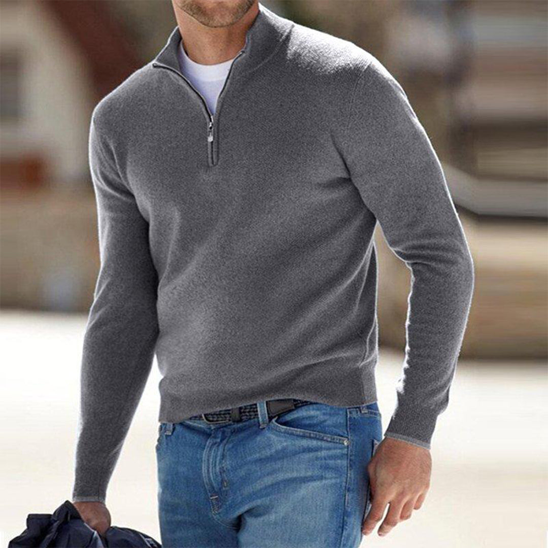 Heren Sweatshirt Kwart Rits Comfortabel en Warm
