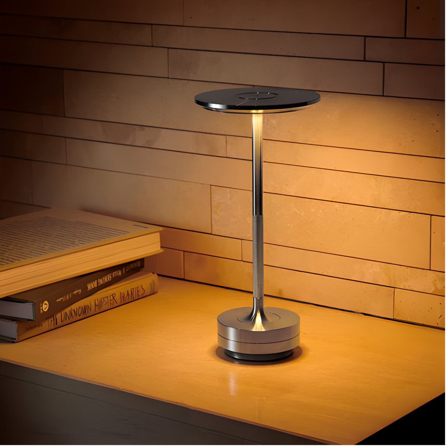 Tafellamp Draadloos LED Dimbaar Metaal Goud Zwart Zilver Oplaadbaar Touchlamp Nachtlamp Bureau Lamp Modern Design