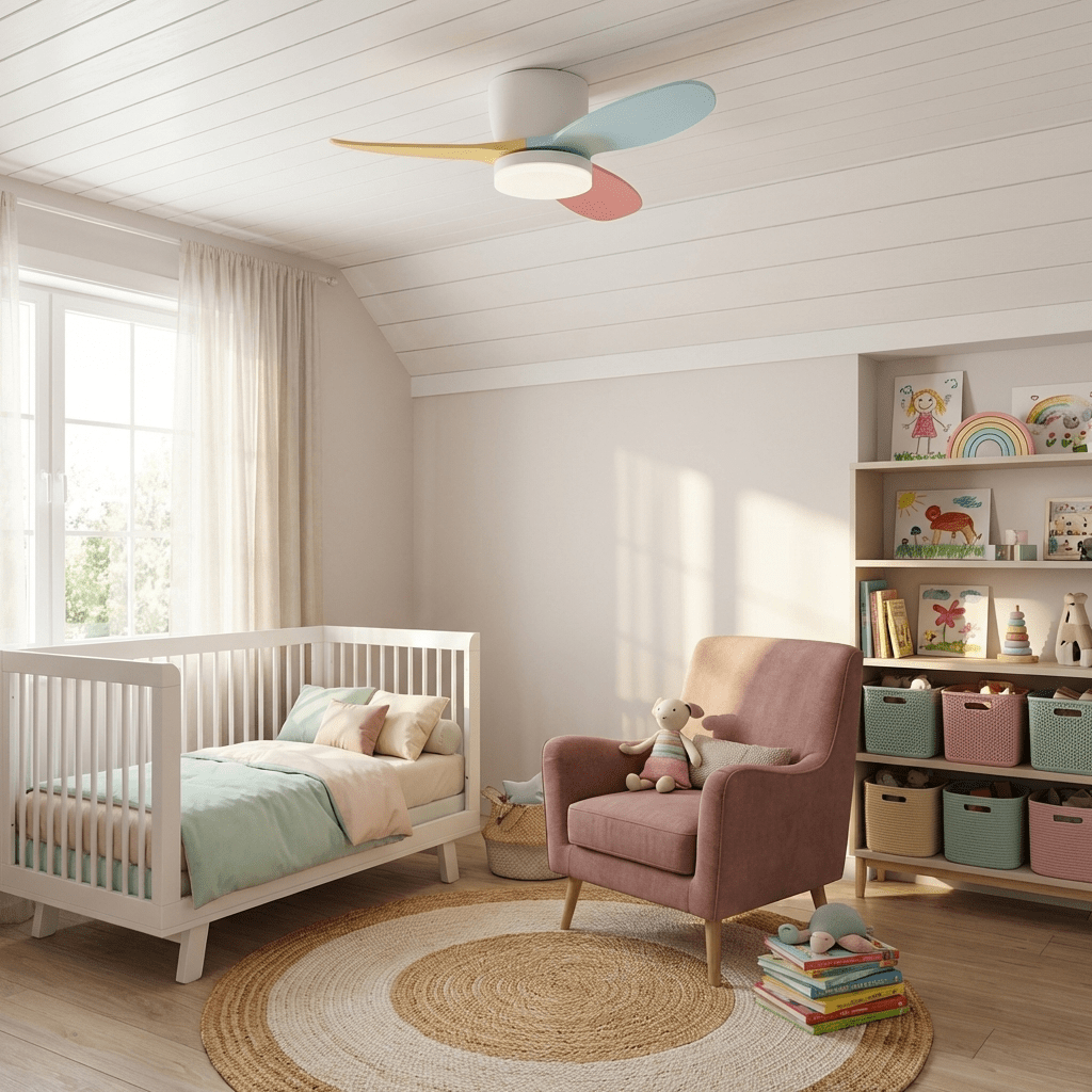 Plafondventilator Milo met Verlichting — Elegante Ventilator 91cm Modern Design met Afstandsbediening