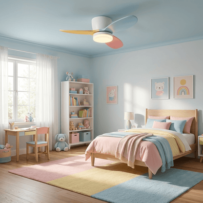 Plafondventilator Milo met Verlichting — Elegante Ventilator 91cm Modern Design met Afstandsbediening