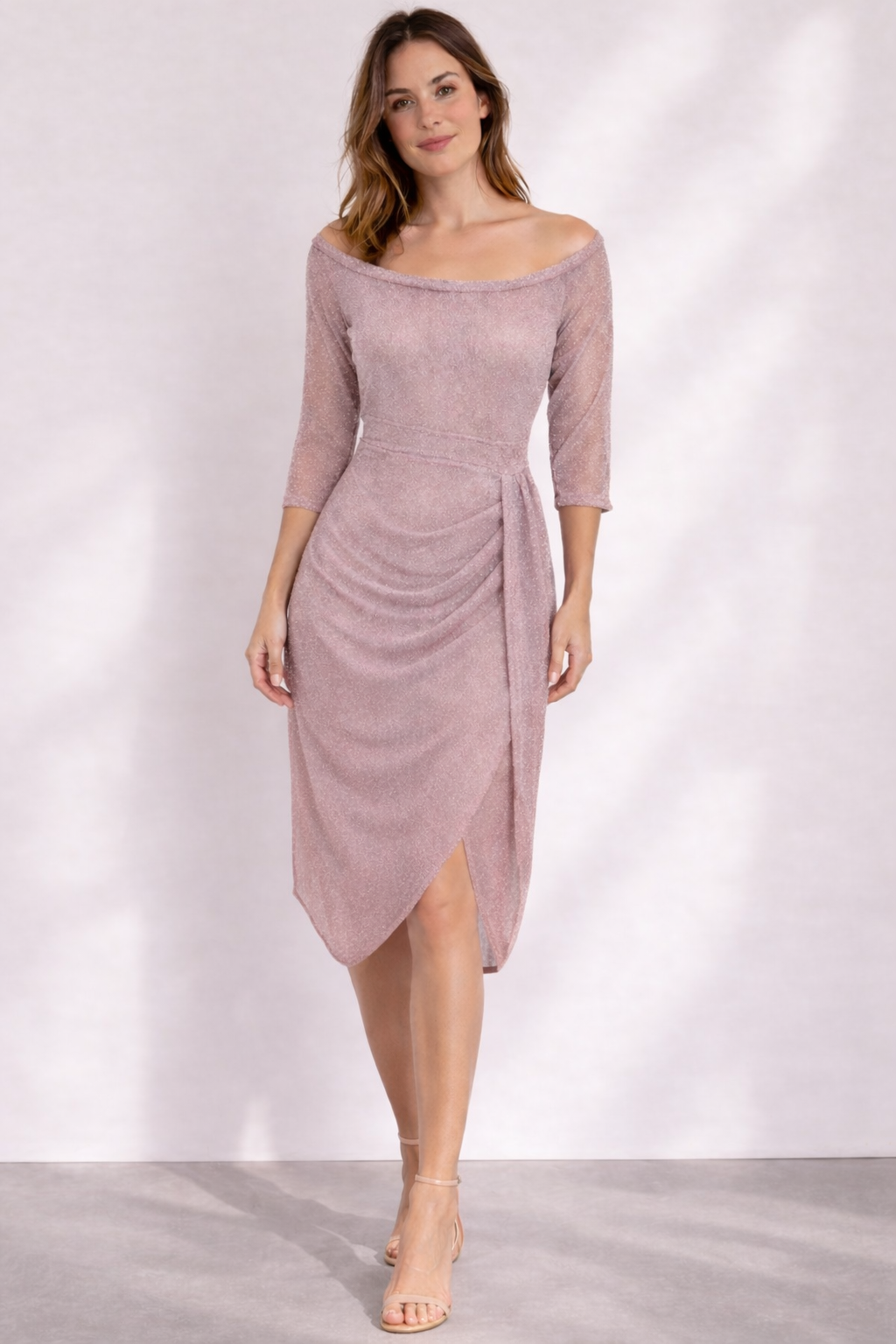 Luna Belle | Elegante Off-Shoulder Bruidsjurk met Gedrapeerde Look 7
