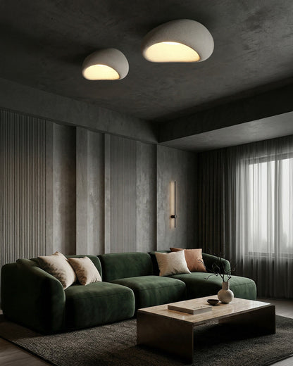 Plafondlamp Wabi Sabi Geïnspireerd – Metalen Lamp met Warme Verlichting – Voor Woonkamer Slaapkamer Eetkamer