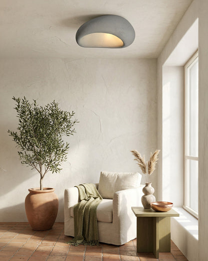 Plafondlamp Wabi Sabi Geïnspireerd – Metalen Lamp met Warme Verlichting – Voor Woonkamer Slaapkamer Eetkamer