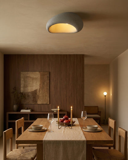 Plafondlamp Wabi Sabi Geïnspireerd – Metalen Lamp met Warme Verlichting – Voor Woonkamer Slaapkamer Eetkamer