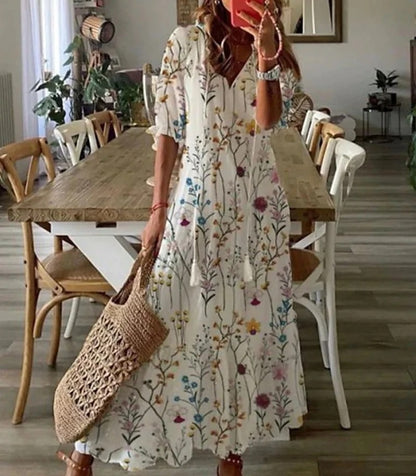Luna | Abito lungo boho con stampa 7