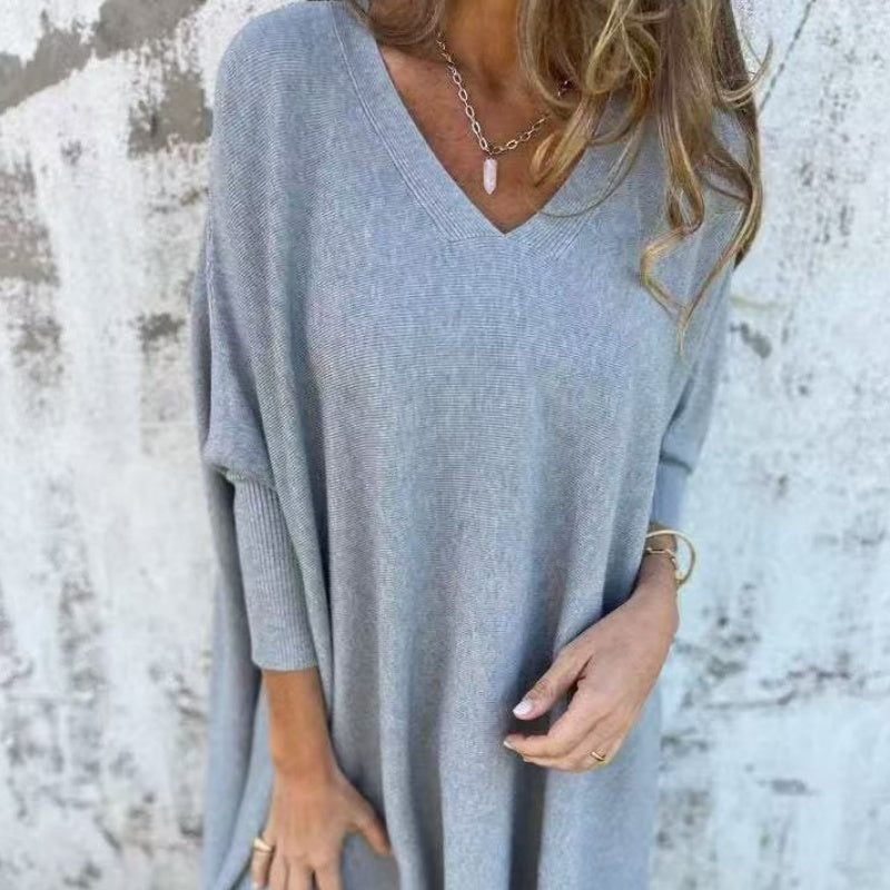 Luna | Comfortabele Oversized Gebreide Top met V-Hals 2