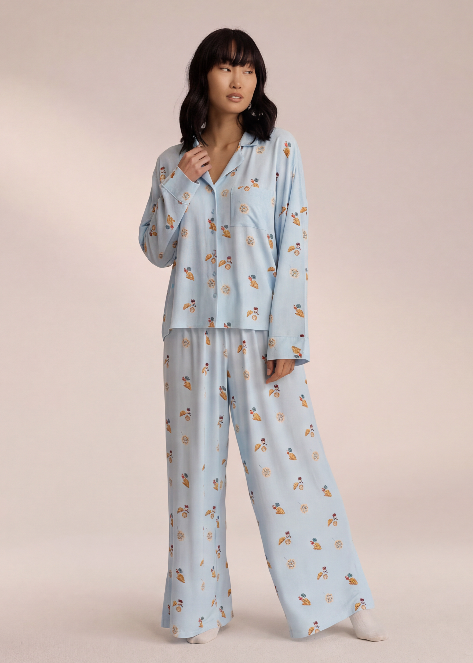 Luna | Comfortabele Warme Dames Pyjama Lange Mouw 6