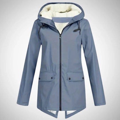 Luna | Dames Regenjas Lang – Waterafstotend, Fleece Gevoerd & Comfortabel 3