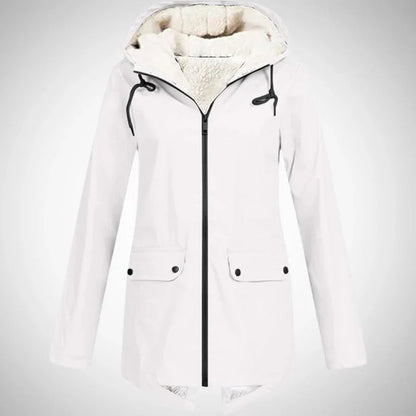 Luna | Dames Regenjas Lang – Waterafstotend, Fleece Gevoerd & Comfortabel 4
