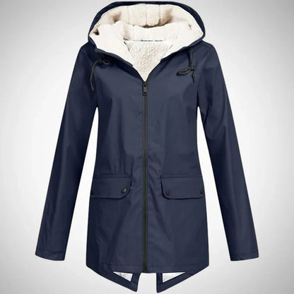 Luna | Dames Regenjas Lang – Waterafstotend, Fleece Gevoerd & Comfortabel 5
