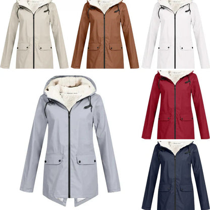 Luna | Dames Regenjas Lang – Waterafstotend, Fleece Gevoerd & Comfortabel 8